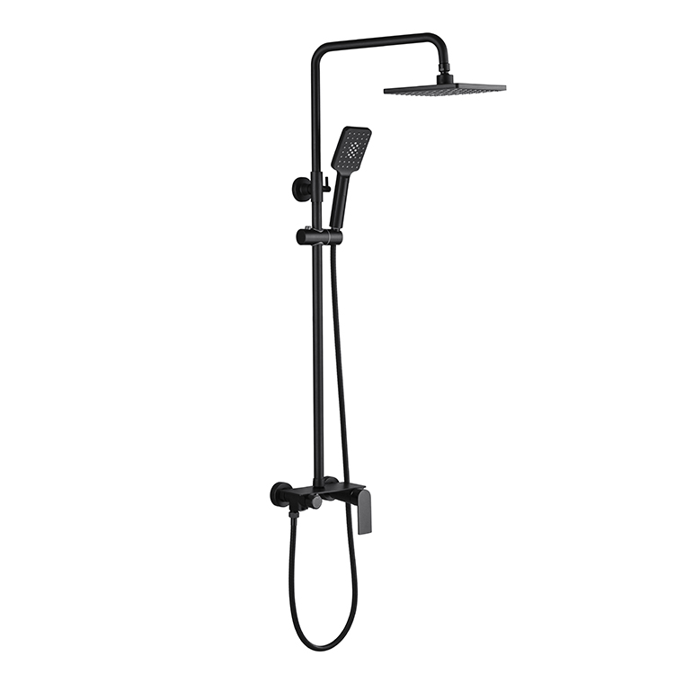 Sanipro Black Brass Bathroom Shower Set