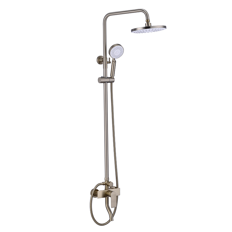 Sanipro Brass Gold Bath Shower Mixer Set