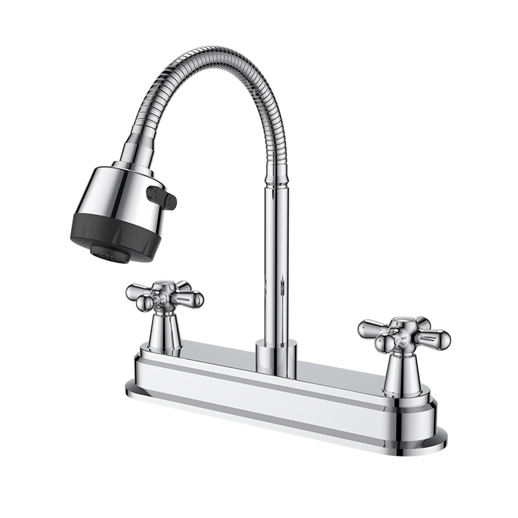 Sanipro 8 Inch Plastic Kitchen Faucet with Pull Down Sprayer